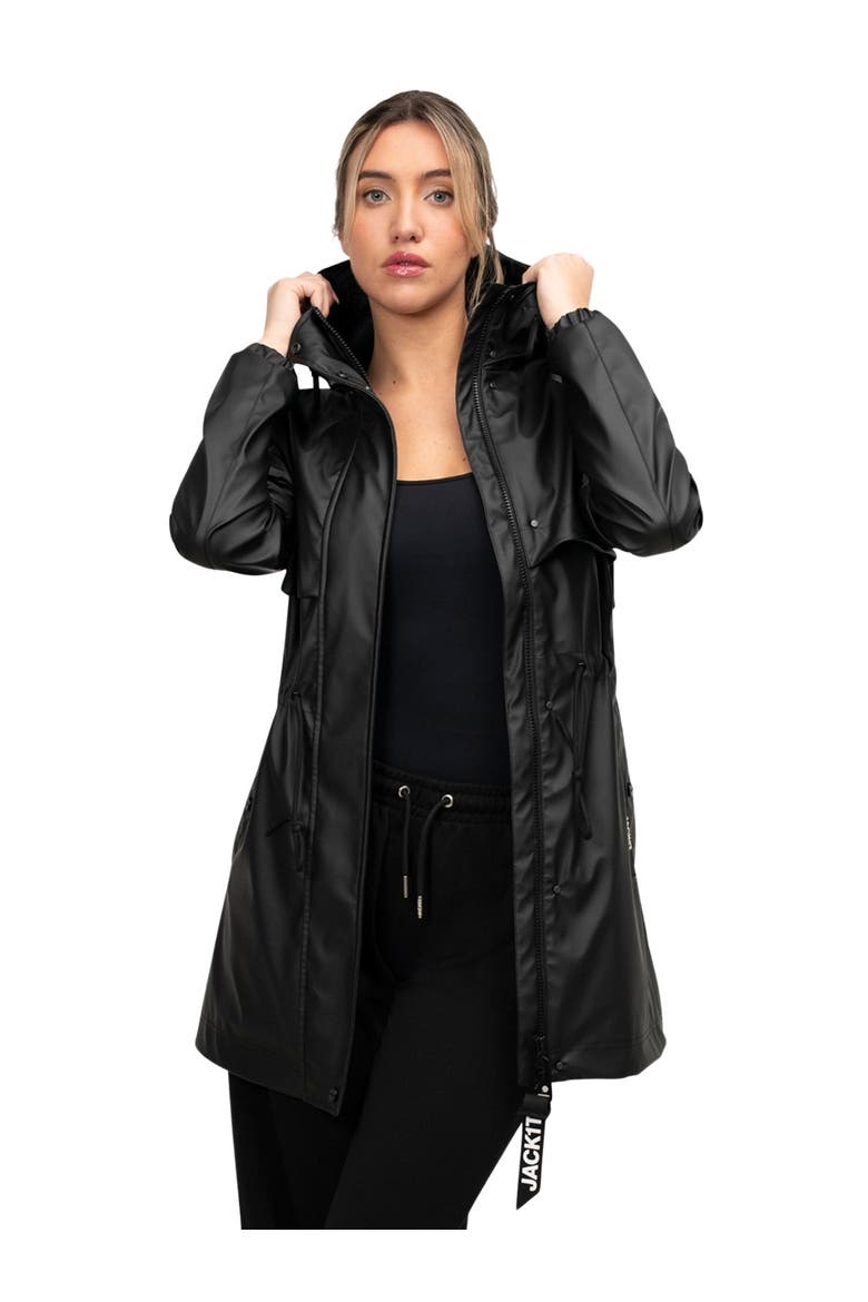 Aurora Cape Raincoat, Main, color, Black