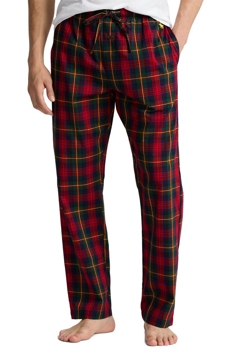 Polo Ralph Lauren Print Cotton Pajama Pants, Main, color,