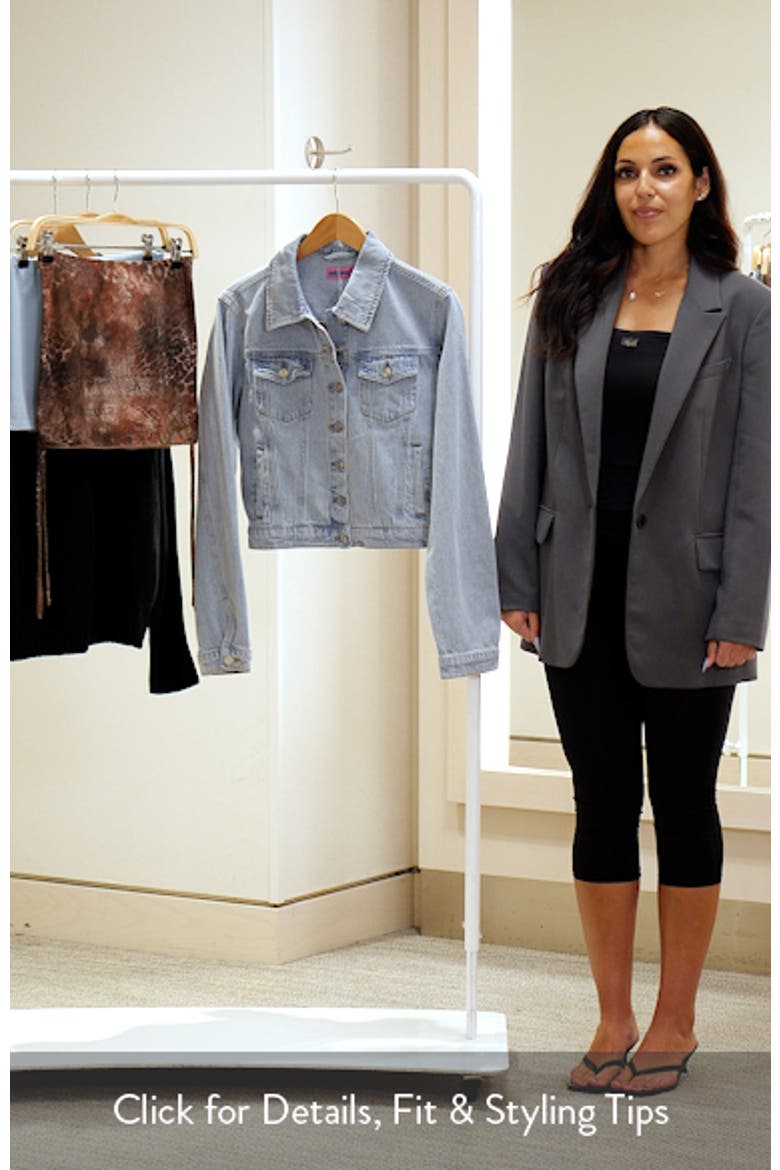 Barb Denim Crop Trucker Jacket video