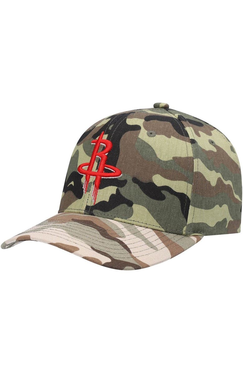 Mitchell & Ness Men's Mitchell & Ness Camo Houston Rockets Woodland Desert Snapback Hat, Main, color, 