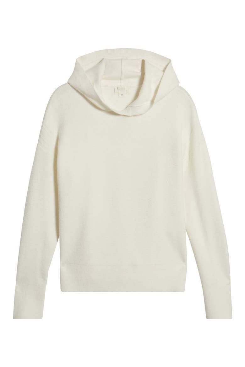 Ribbed Sweater Hoodie, Alternate, color, IVORY CLOUD