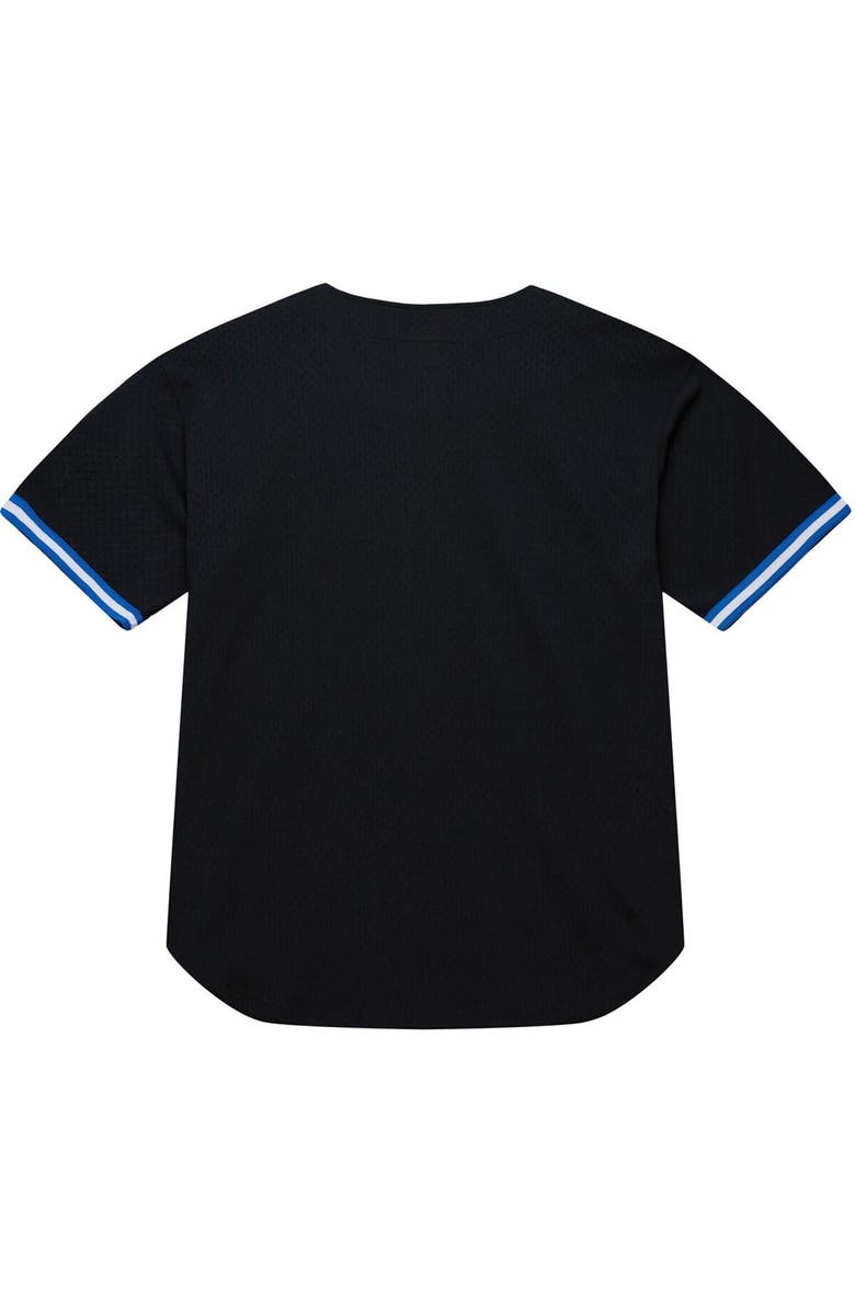 Mitchell & Ness Men's Mitchell & Ness Black Kentucky Wildcats On The Clock Full-Button Fashion Jersey, Alternate, color, Black