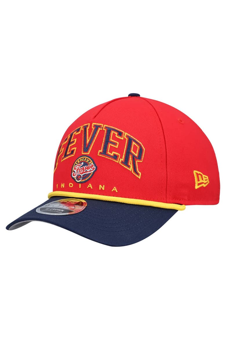 Men's New Era Red Indiana Fever Bold Arch COOLERA 9FORTY A-Frame M-Crown Adjustable Hat, Main, color, Red