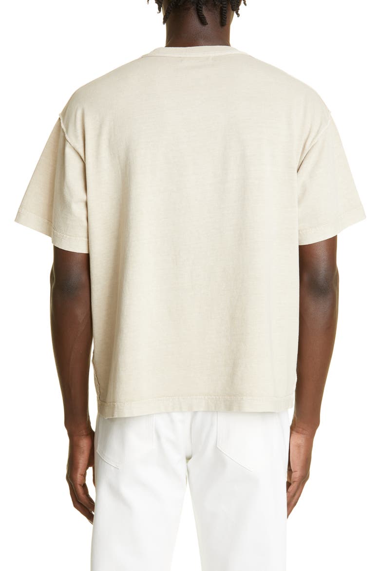 Men's Oversize Reverse Crop T-Shirt, Alternate, color, DUST