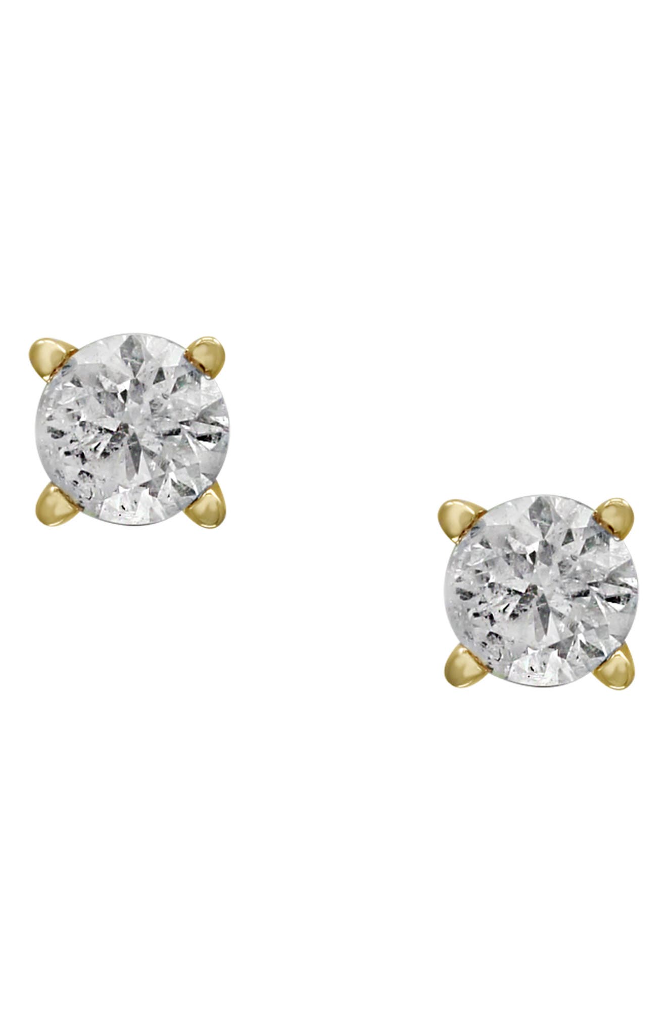 EFFY 14K White Gold Round Diamond Stud Earrings - 0.25 ctw.