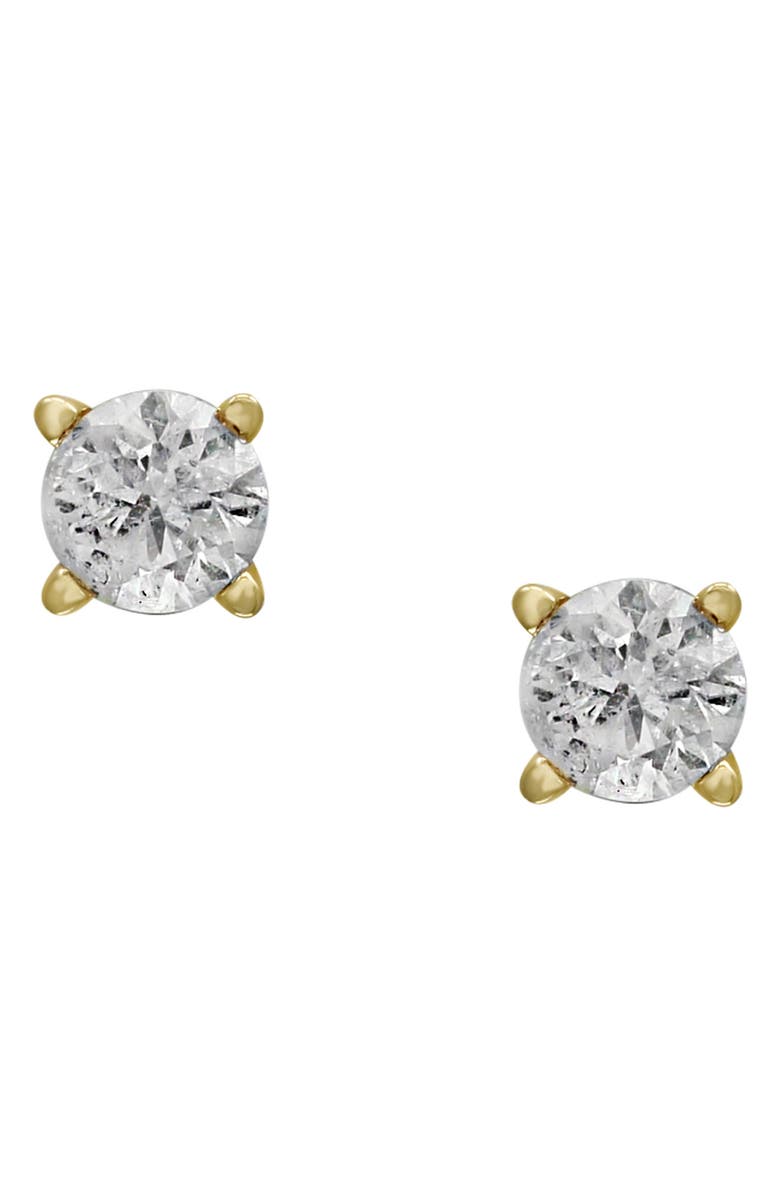 EFFY 14K White Gold Round Diamond Stud Earrings - 0.25 ctw., Main, color, Yellow Gold