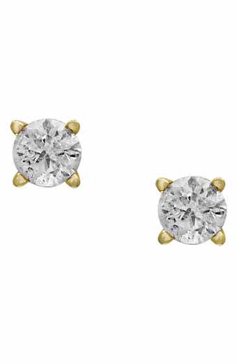 EFFY 14K White Gold Round Diamond Stud Earrings - 0.25 ctw.