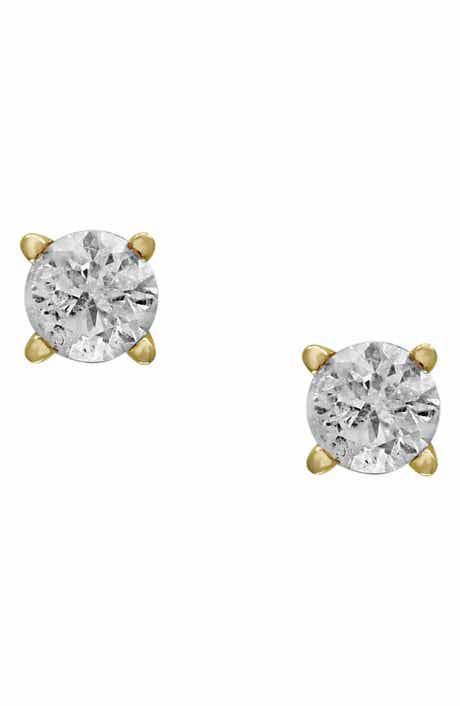 EFFY 14K White Gold Round Diamond Stud Earrings - 0.25 ctw.