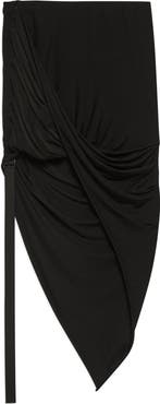 Helmut Lang Wind Asymmetric Jersey Skirt