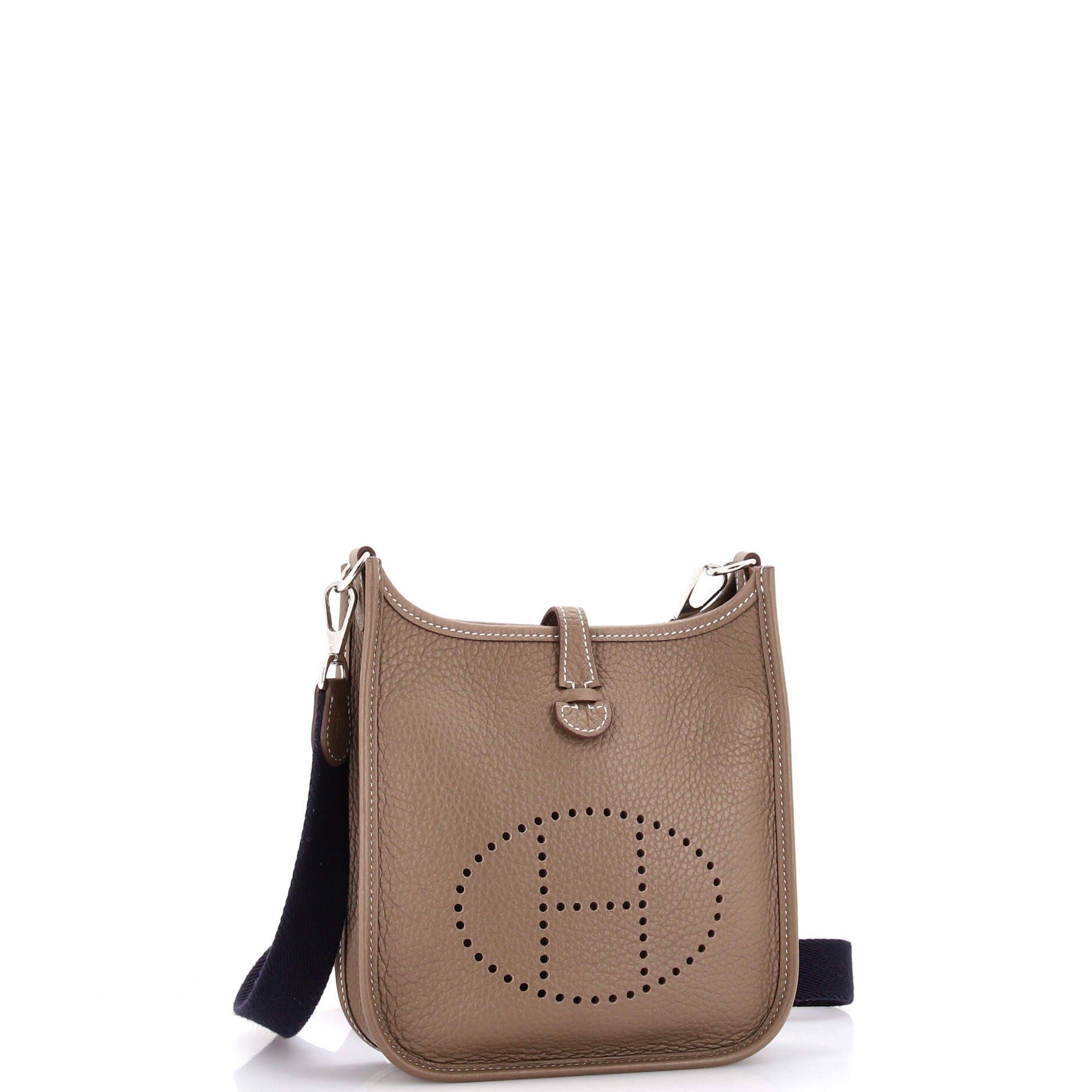 Pre-Owned Hermes Evelyne Bag Gen III Clemence TPM, Alternate, color, Etoupe