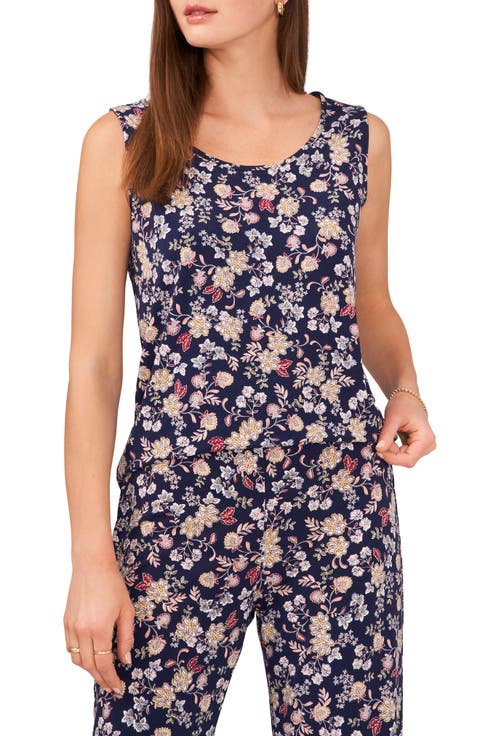 Floral Sleeveless Shell