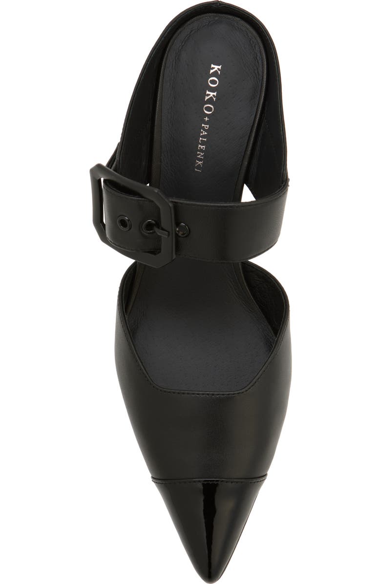 KOKO + PALENKI Paloma Pointed Cap Toe Kitten Heel Mule, Alternate, color,