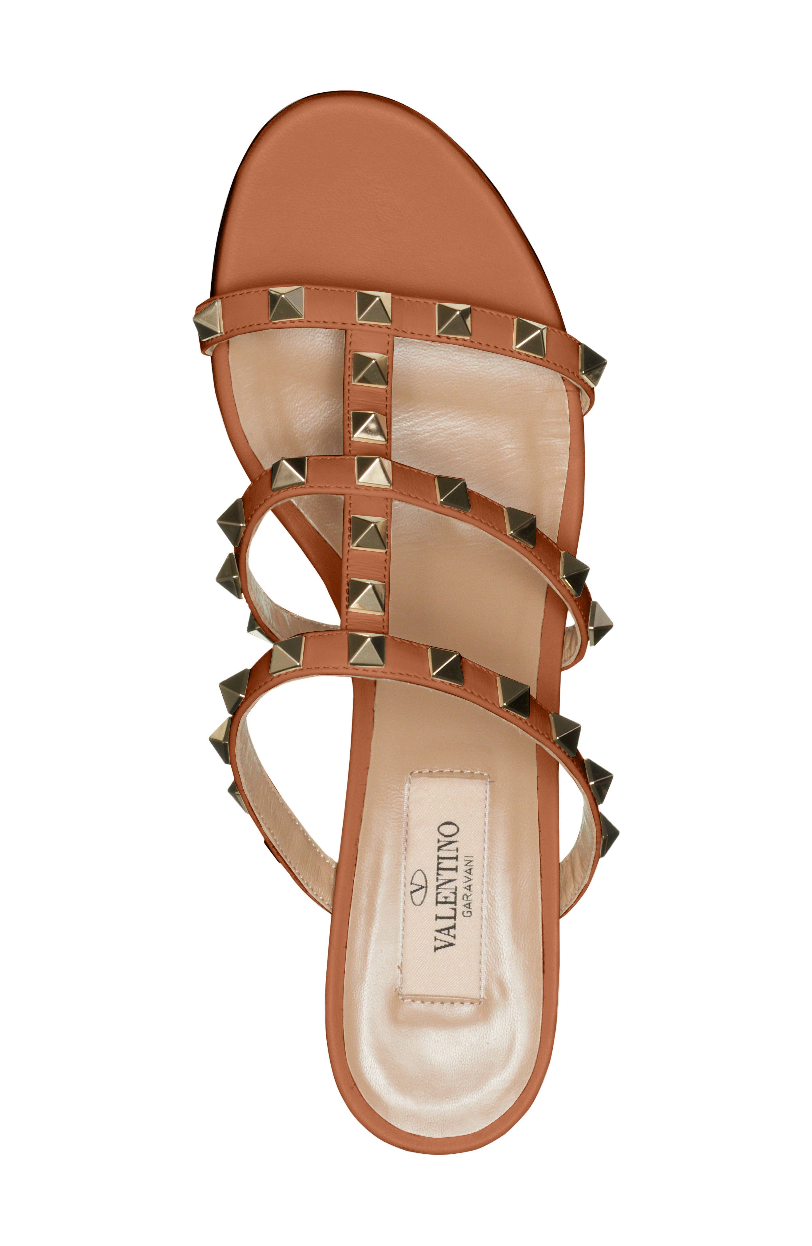 Valentino Garavani Valentino Rockstud Slide Sandal, Alternate, color, 