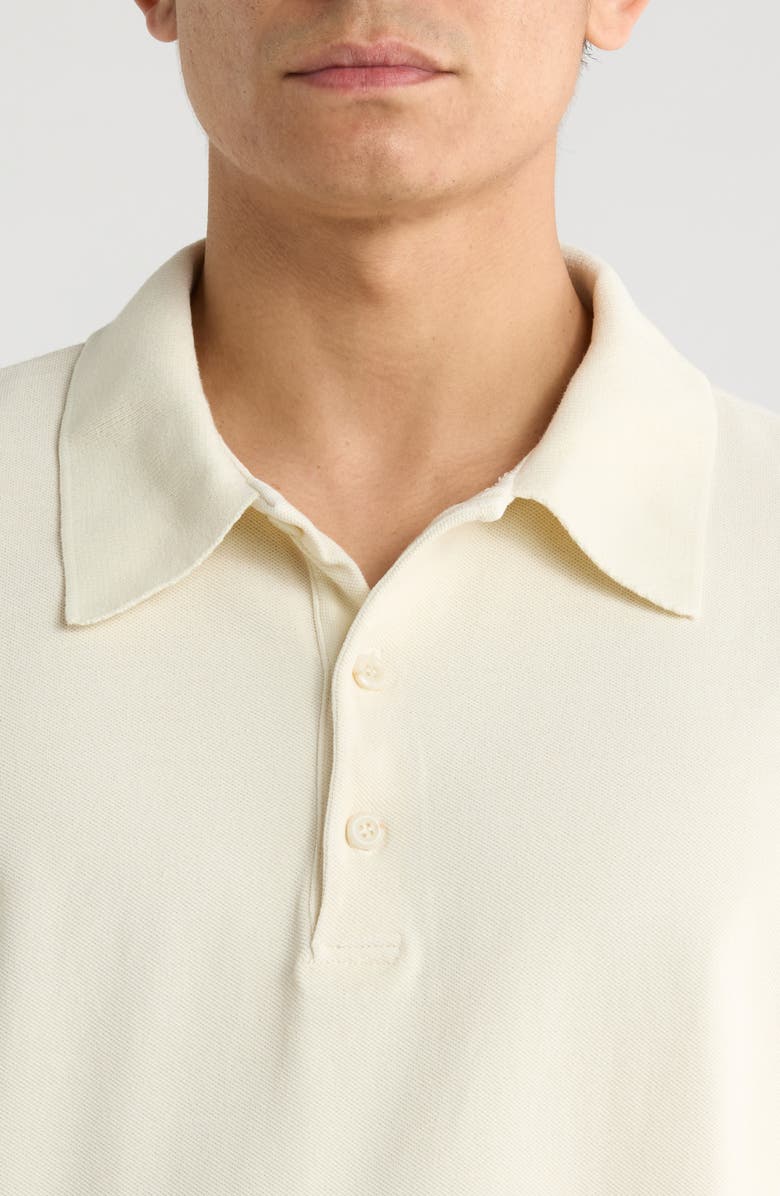 Citizens of Humanity Banded Cotton Piqué Polo, Alternate, color, Light Beige