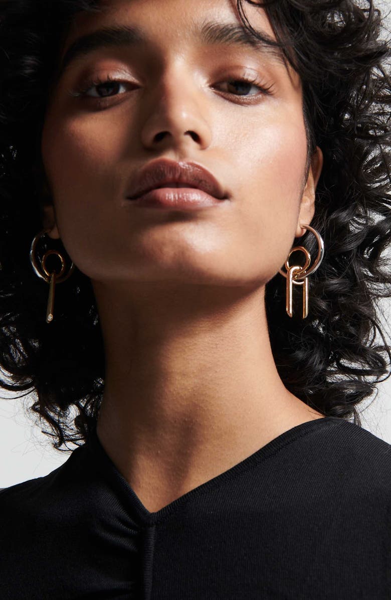 DEMARSON Sole Drop Earrings, Alternate, color, Gold