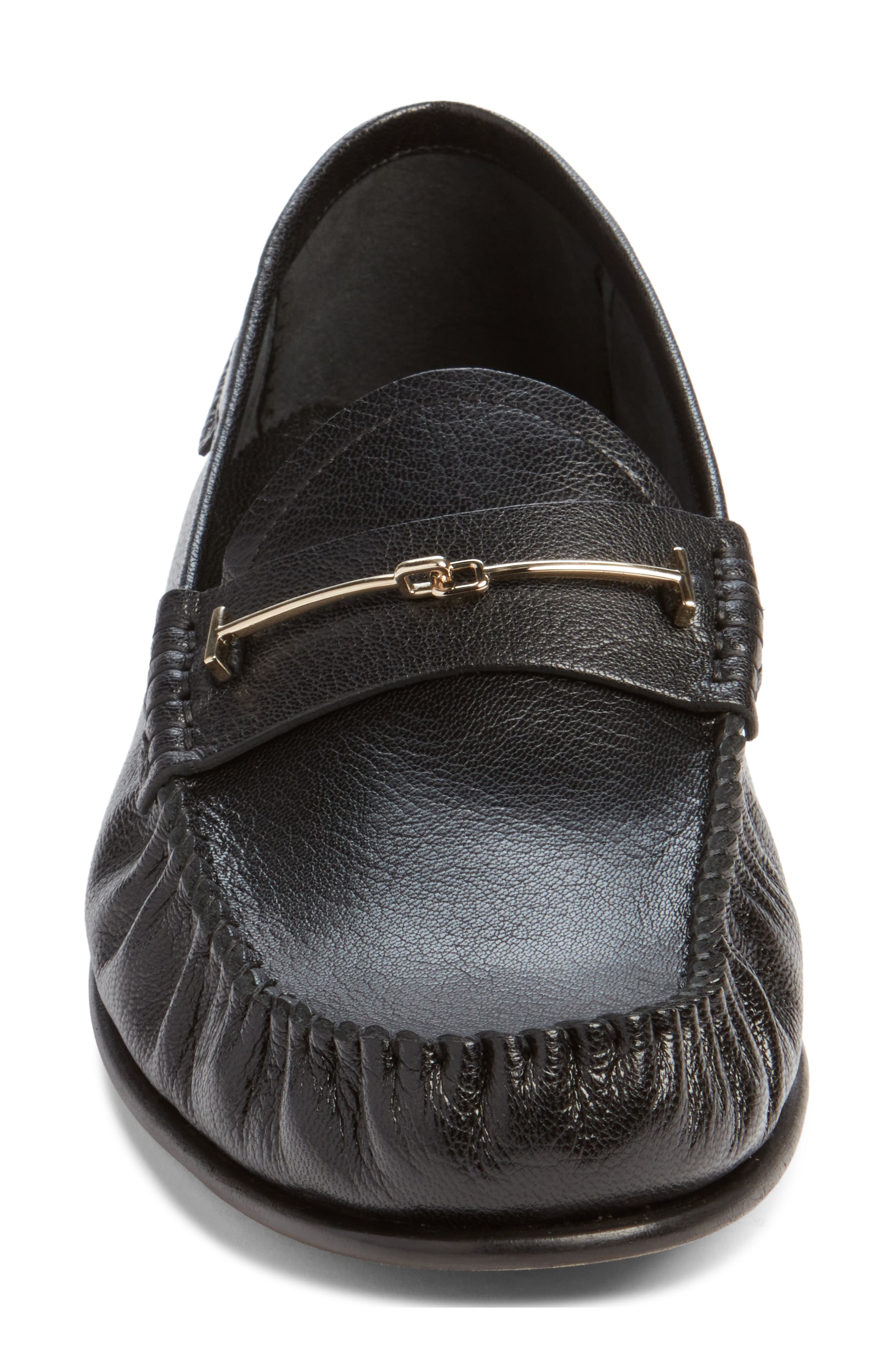 Ripley Double T Bit Loafer, Alternate, color, NAA BLACK