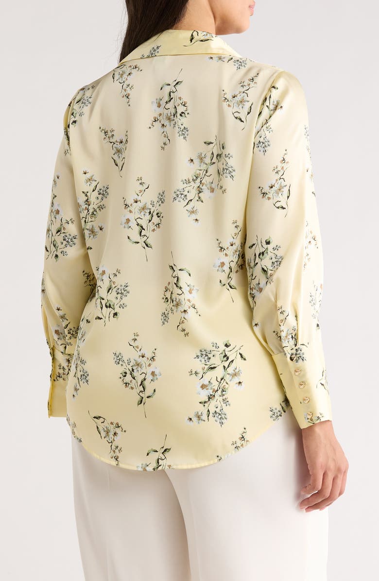 Anne Klein Print Button-Up Shirt, Alternate, color,