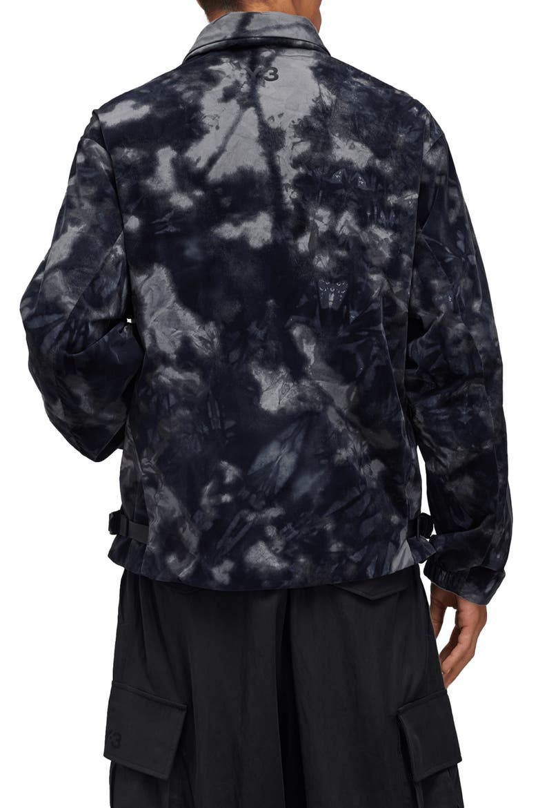 Tie Dye Allover Print Flock Liner Jacket, Alternate, color, MULTICOLOUR