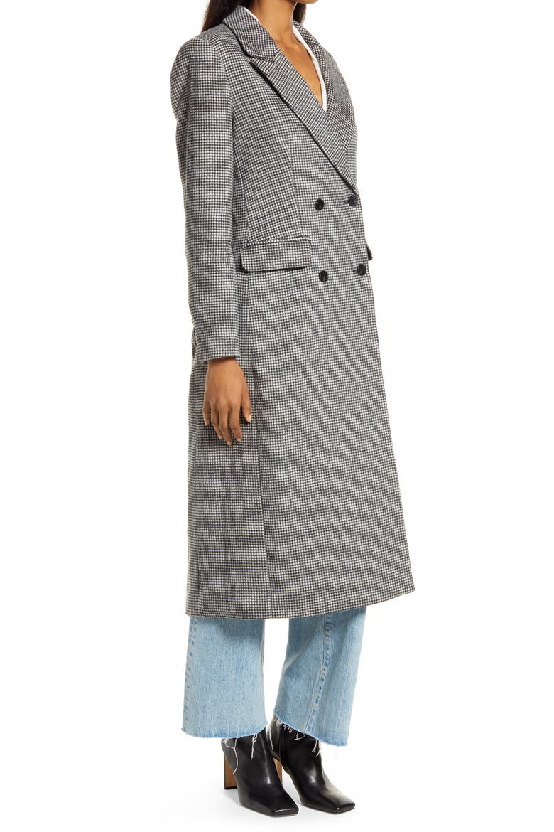 York Coat, Alternate, color, BLACK AND WHITE CHECK