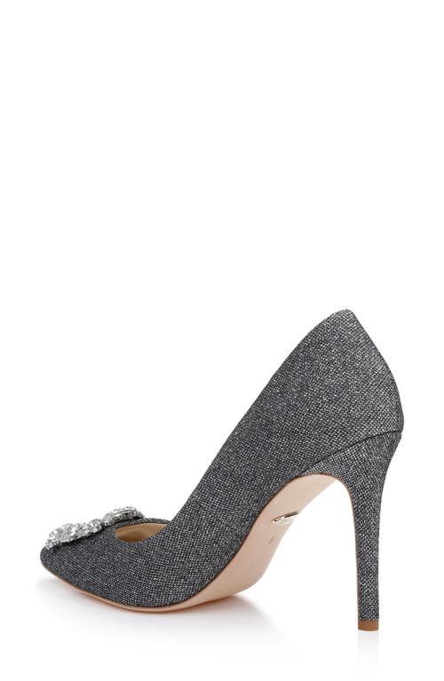 Badgley Mischka Collection Cher Crystal Embellished Pump In Gray