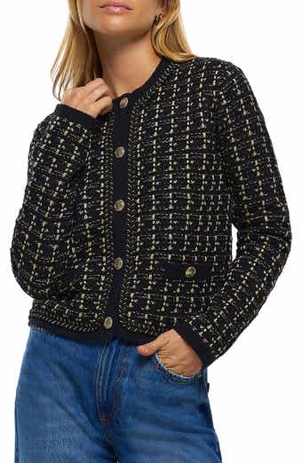 Metallic Tweed Cardigan