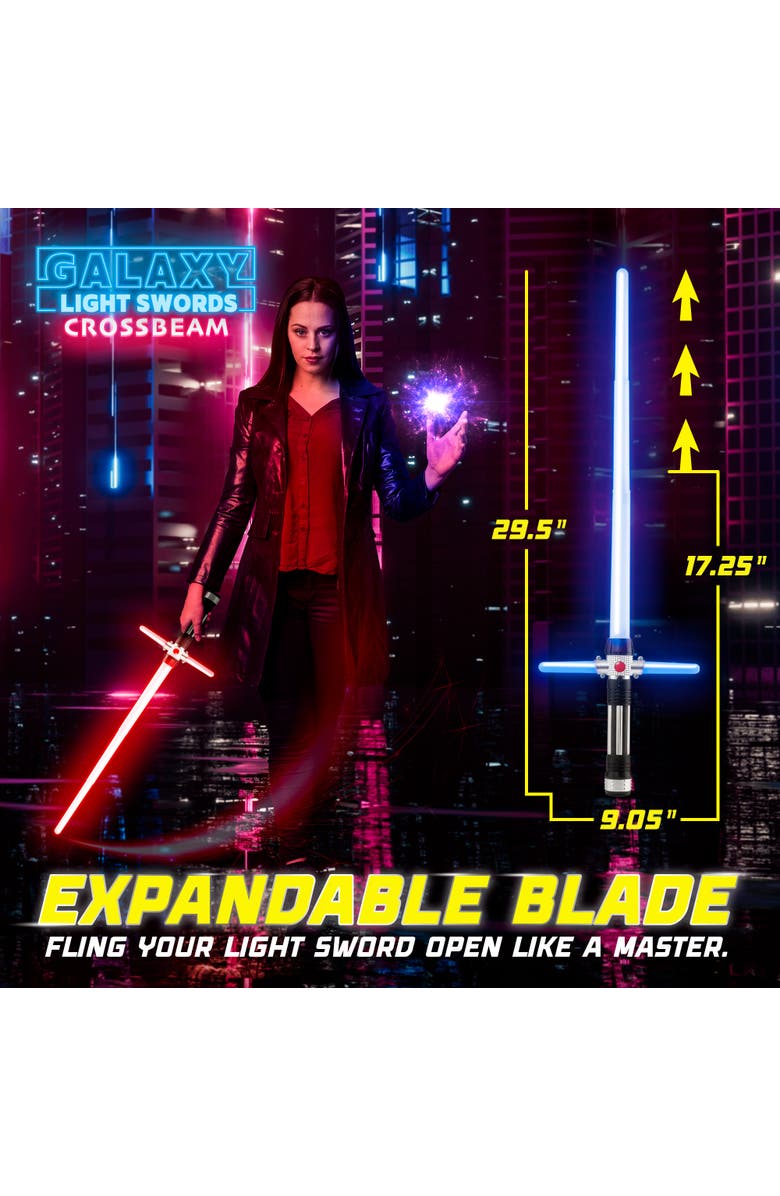 USA Toyz Crossbeam Galaxy Light Up Swords, Alternate, color, 