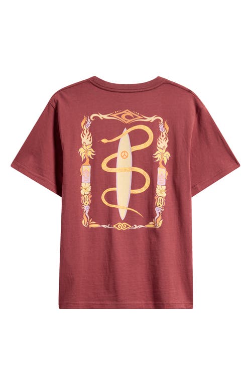 Rip Curl Kids' Sasha Cotton Graphic T-shirt In Apple Butter