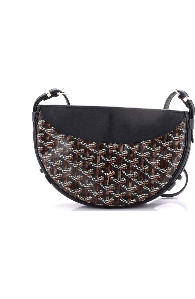 Pre-Owned Goyard Hirondelle Shoulder Bag Coated Canvas and Leather, Alternate, color, Black