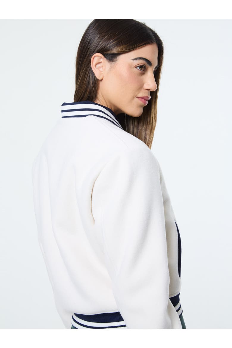 Marisa Varsity Jacket, Alternate, color, GARDENIA