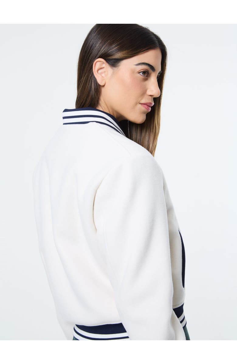 Sergio Tacchini Marisa Varsity Jacket, Alternate, color, Gardenia