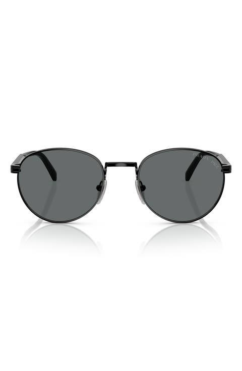 53mm Polarized Oval Sunglasses