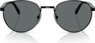 Prada 53mm Polarized Oval Sunglasses