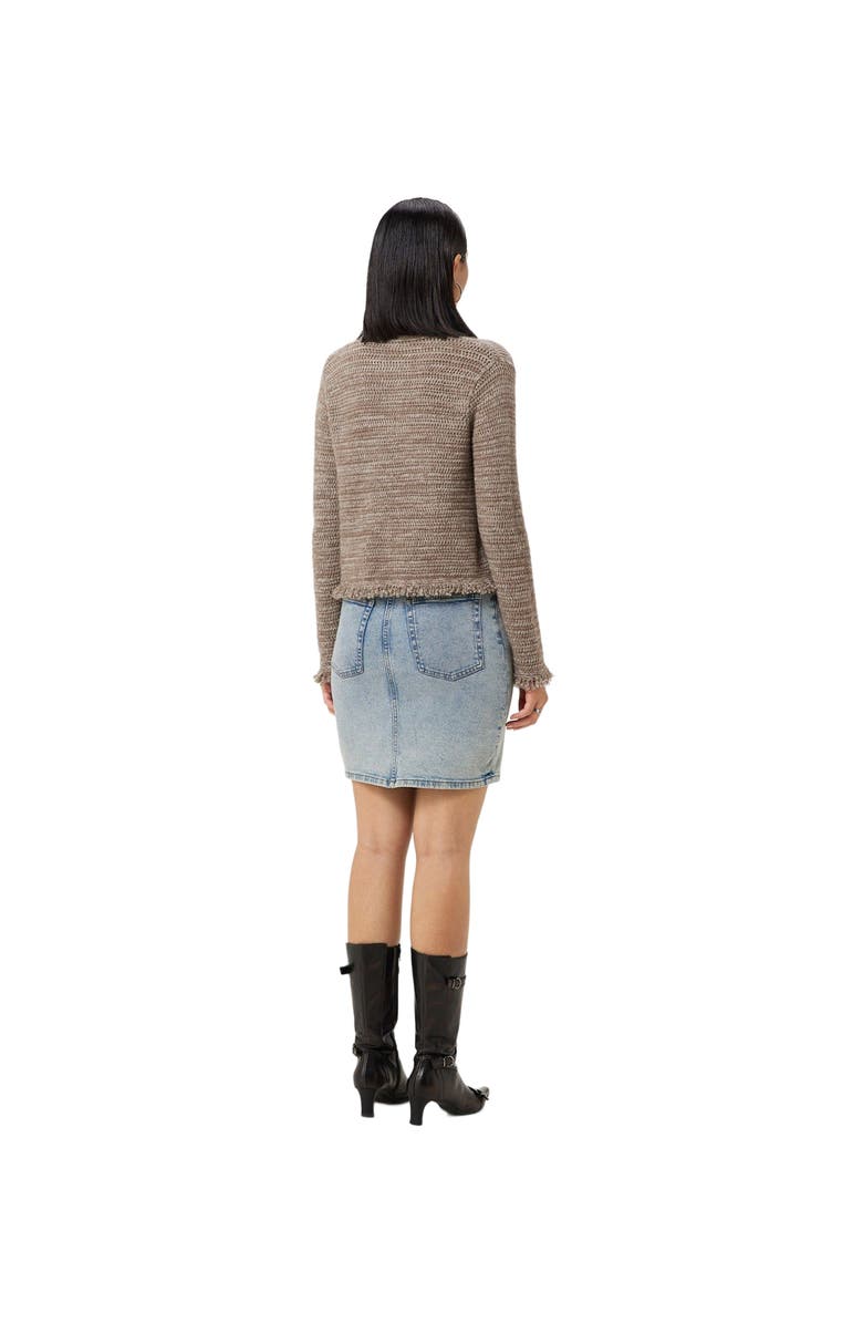 GOBI Mongolian Cashmere Women's Cashmere Cardigan with Frayed Edges, Alternate, color, 