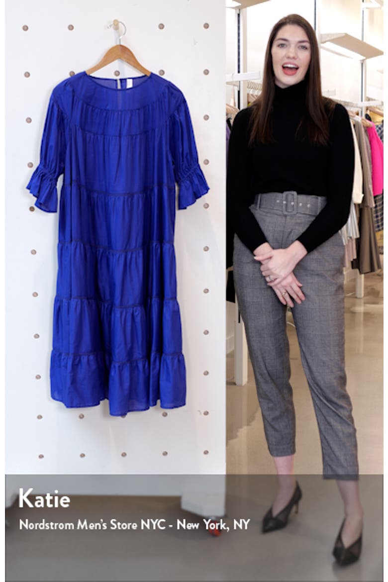 Paradis Open Tier Cotton Midi Dress (Nordstrom Exclusive) video