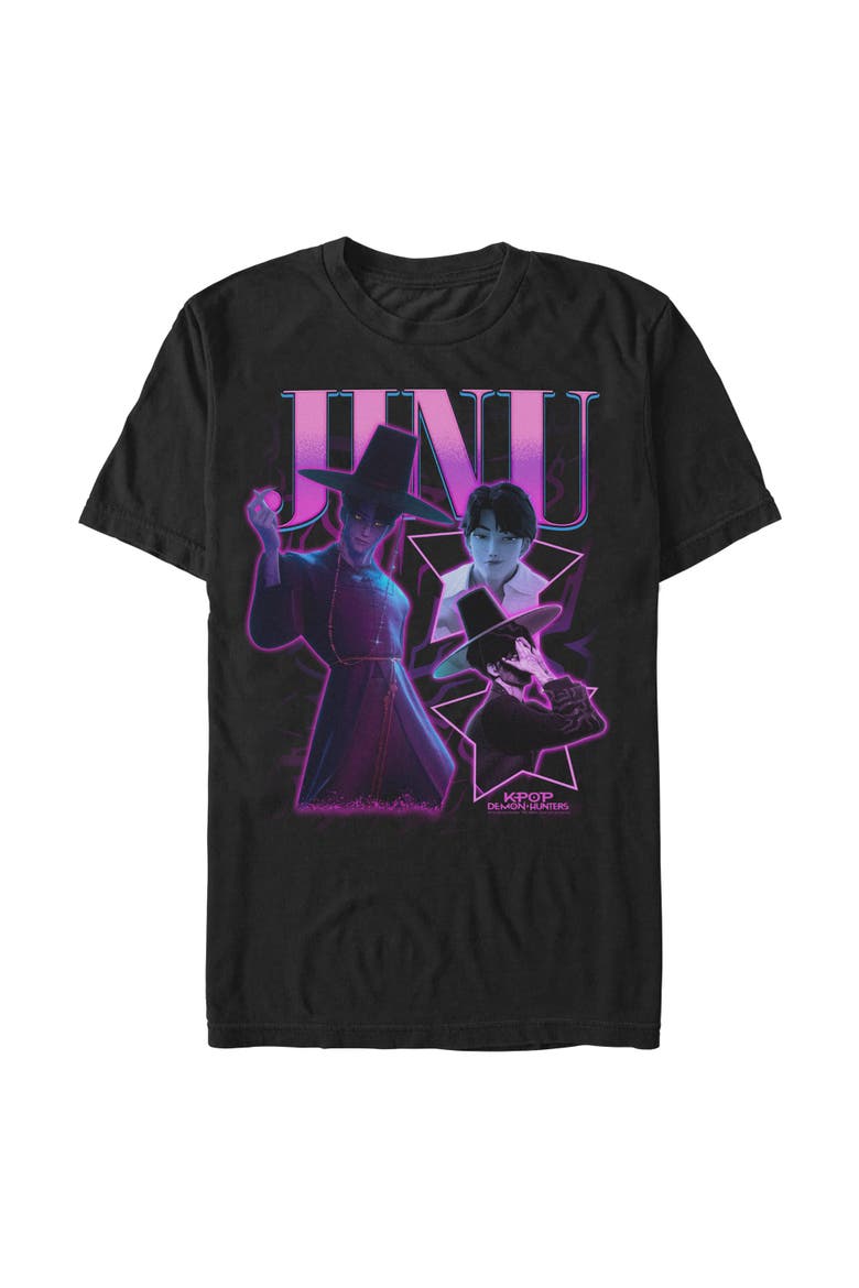 Men's Jinu Saja Collage T-Shirt, Main, color, Black