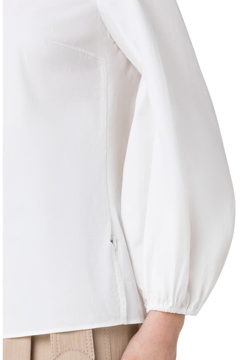 Long Sleeve Cotton Popover Blouse, Alternate, color, 011 CREAM