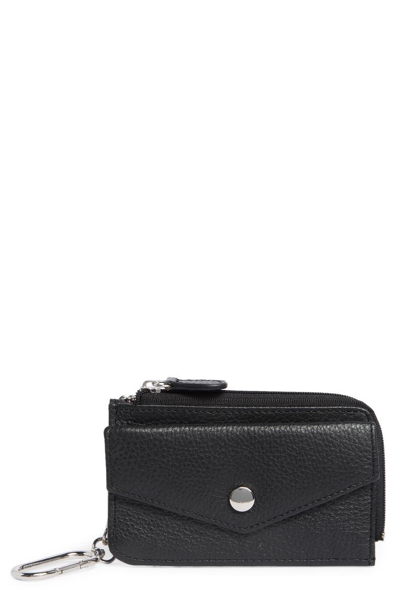 MUNDI SMALL LEATHER GOODS Penny Chain Wallet, Main, color, Black