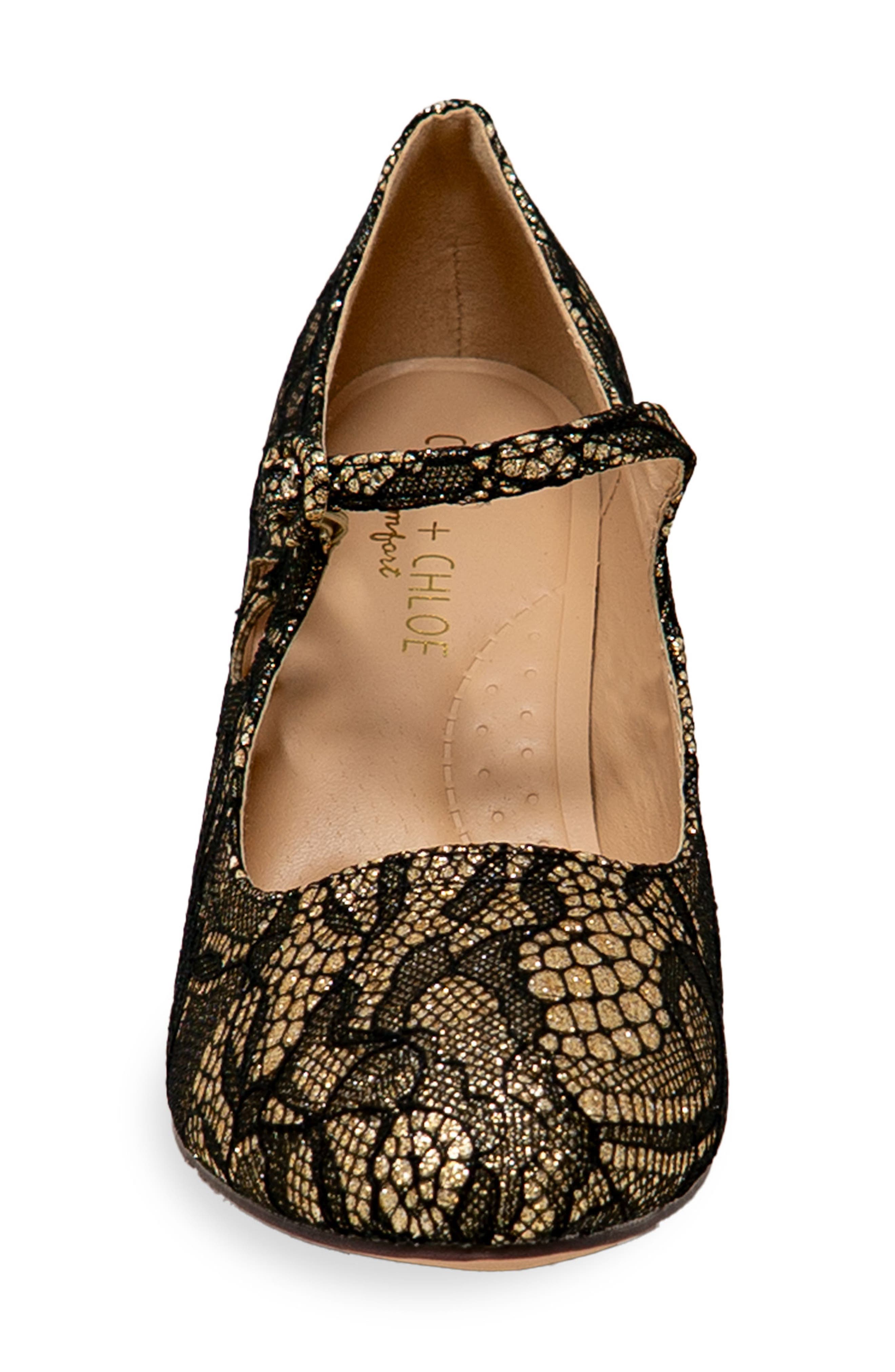 Cutout Pump, Alternate, color, GOLD LACE