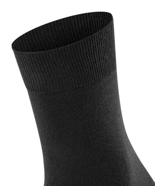 Falke Airport Wool Short Socks In Black