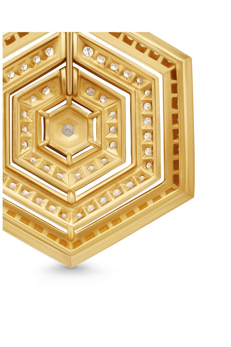 Carlyle Pendant in 18K Yellow Gold with Full Pavé Diamonds, Alternate, color, 18K YELLOW GOLD