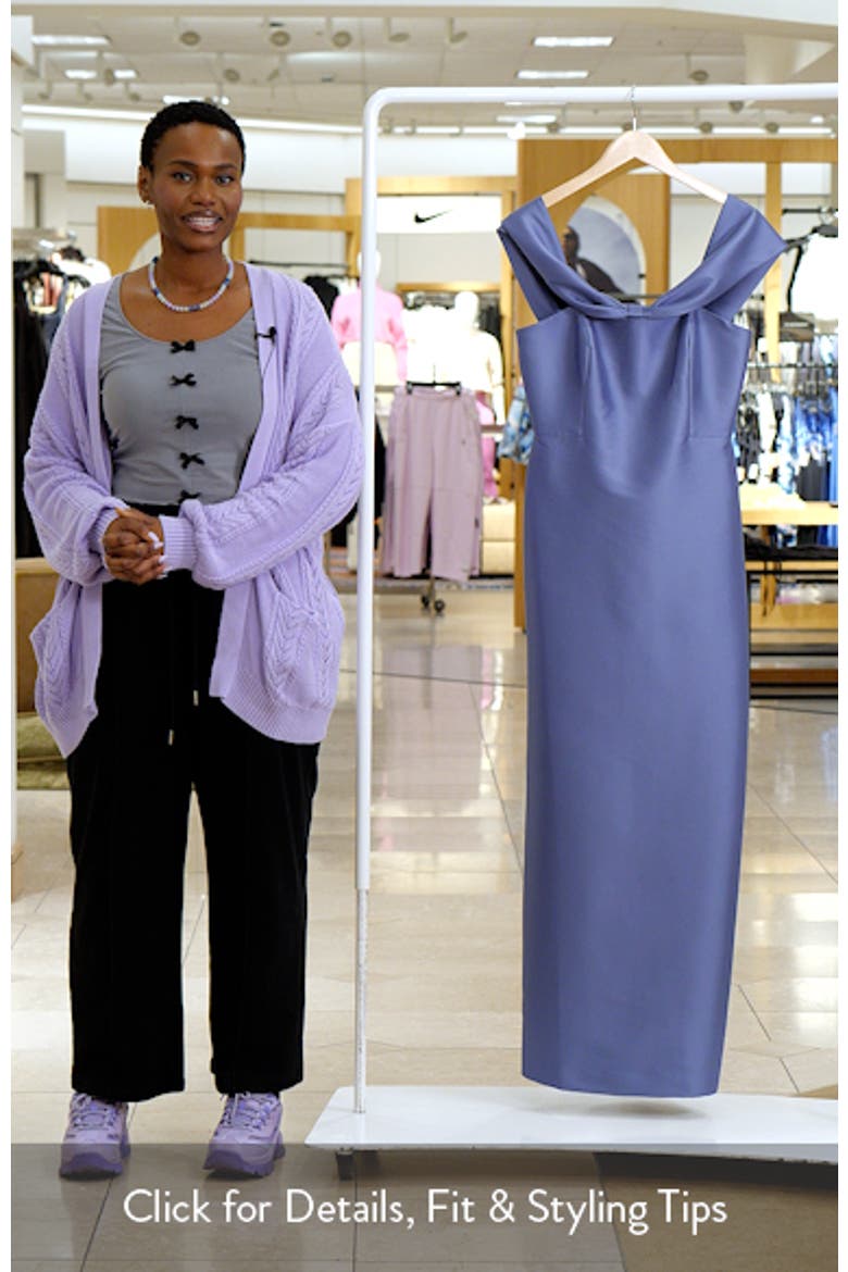 Michelle Off the Shoulder Mikado Gown video