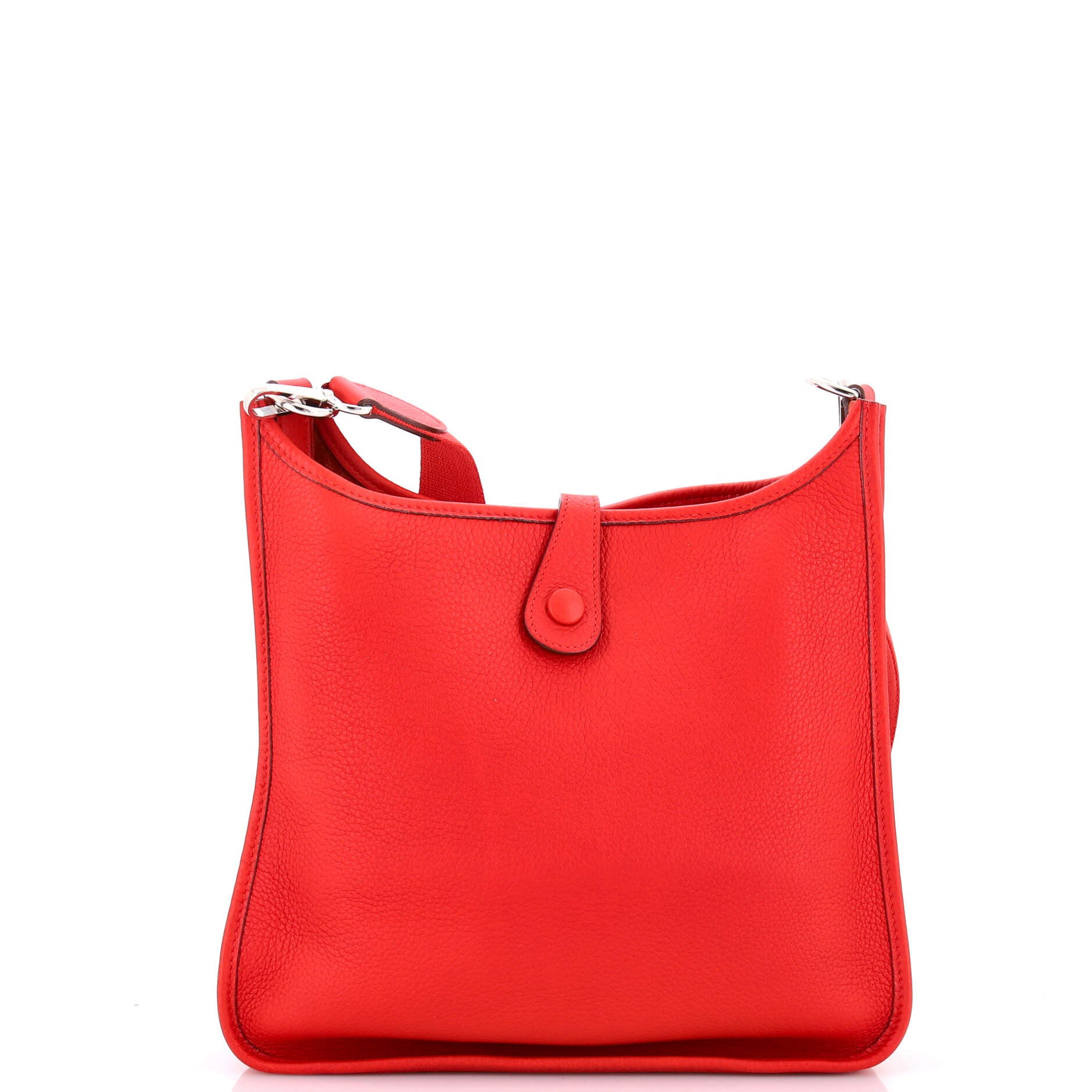 Pre-Owned Hermes Evelyne Bag Gen I Clemence PM, Alternate, color, Rouge Vif