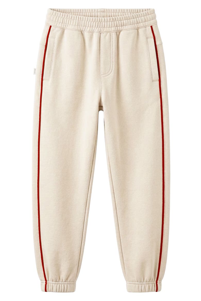 Kids' Tape Fleece Joggers, Main, color, CREAM