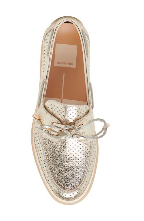 Dolce Vita Doris Boat Shoe In Neutral
