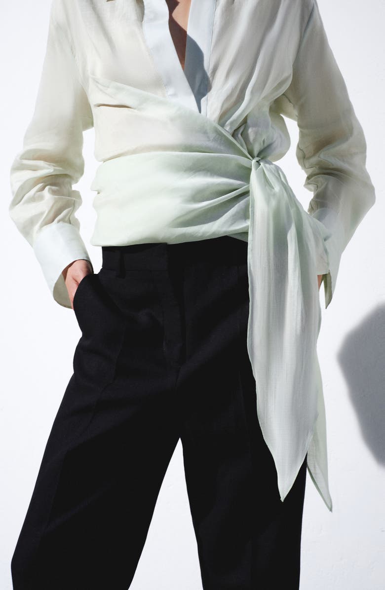 MANGO Straight Suit Pants, Alternate, color, Black