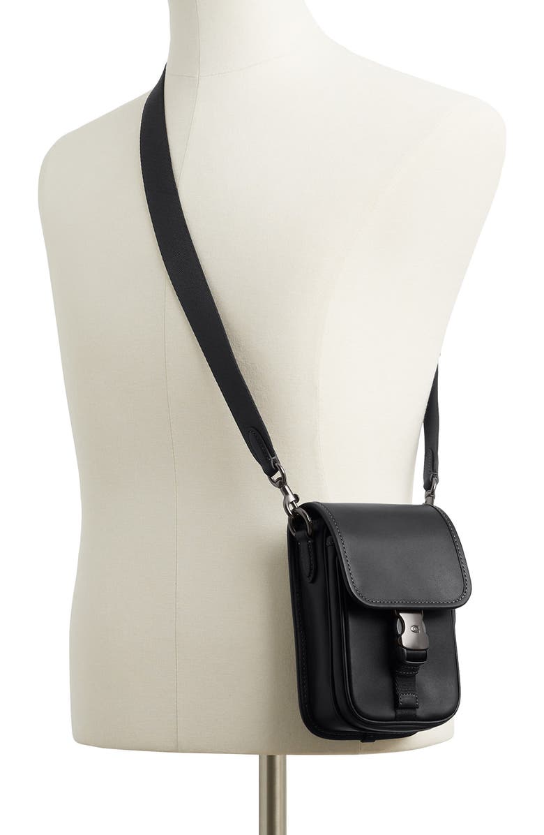 COACH League Leather Phone Crossbody Bag, Alternate, color,
