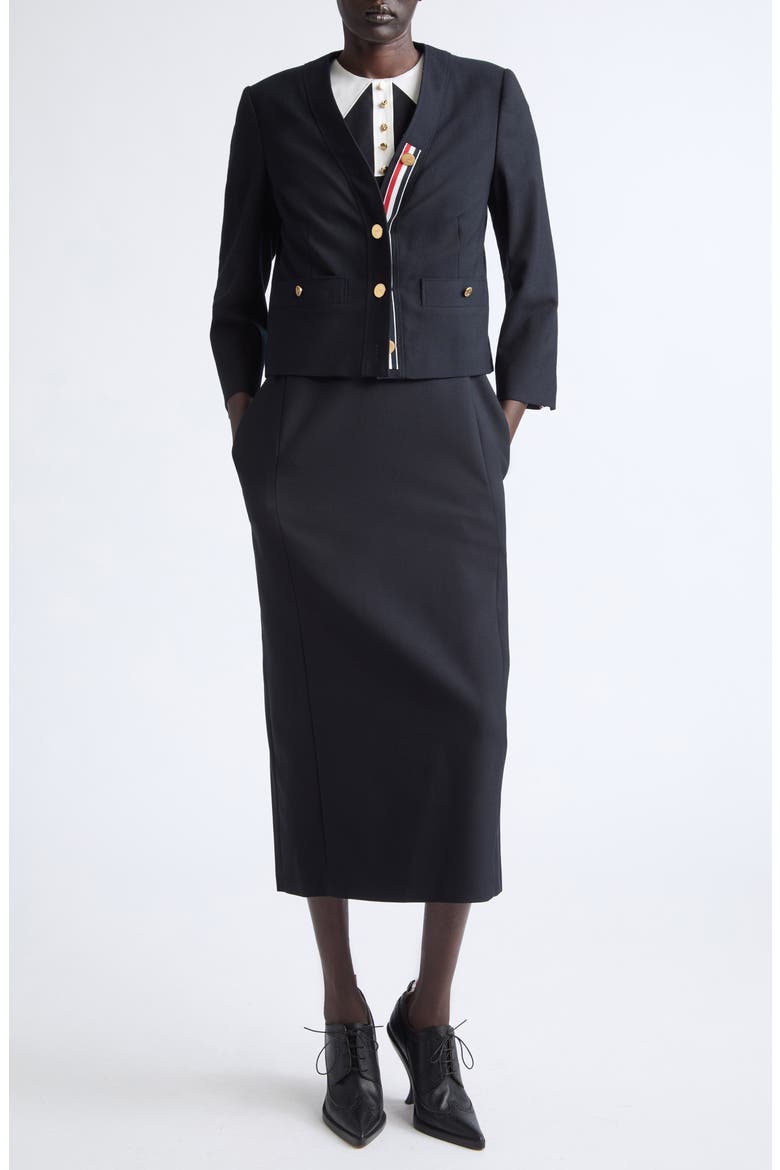 Wool Cardigan Jacket, Alternate, color, NAVY