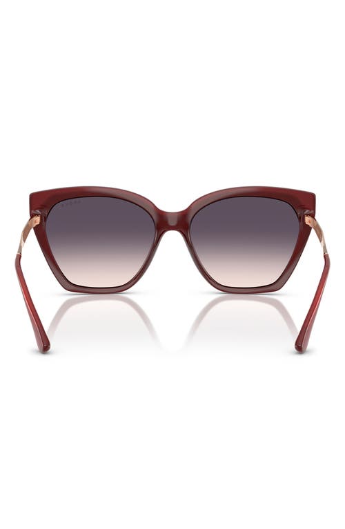 Vogue 57mm Polarized Gradient Cat Eye Sunglasses
