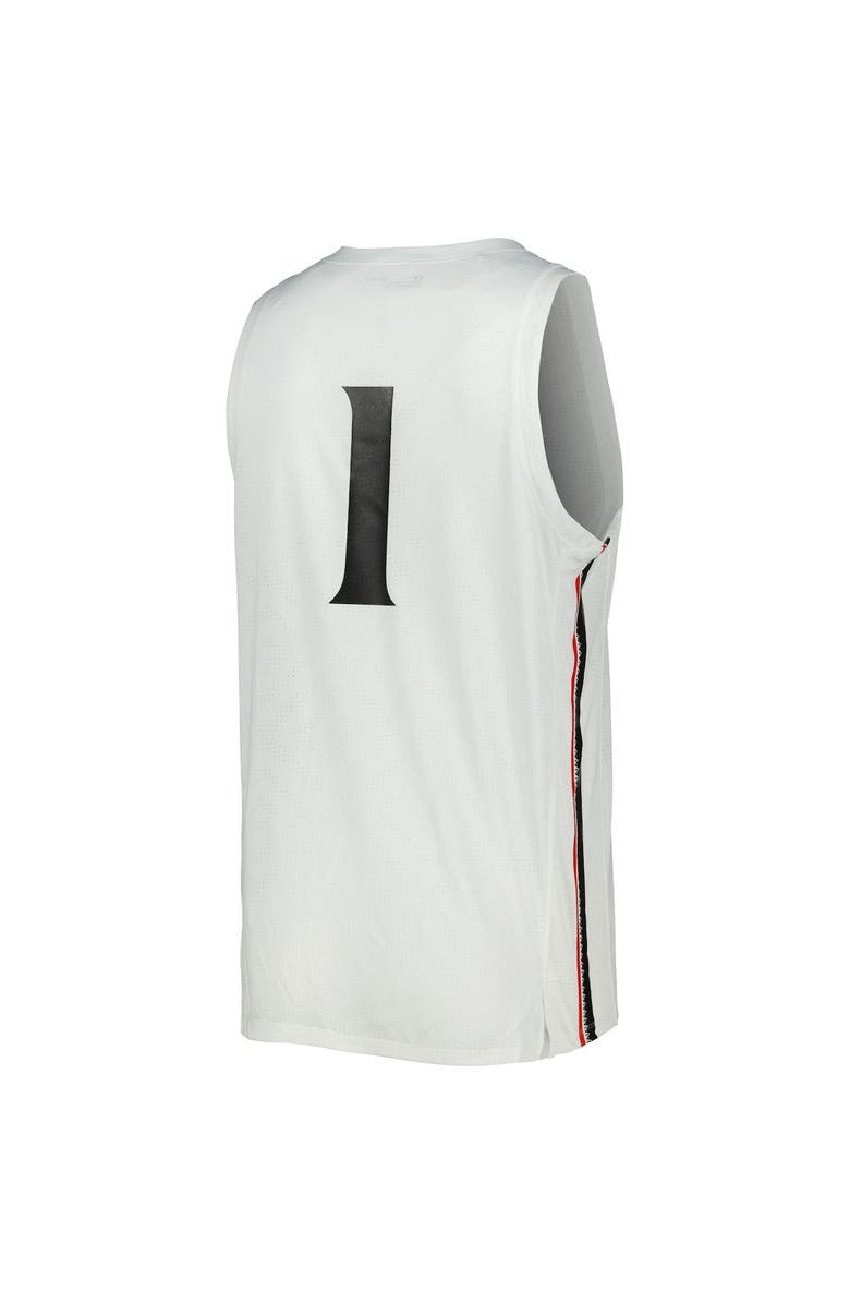 Under Armour Men's Under Armour #1 White Cincinnati Bearcats Team Replica Basketball Jersey, Alternate, color, White