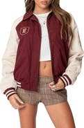 EDIKTED Oversize Varsity Bomber Jacket
